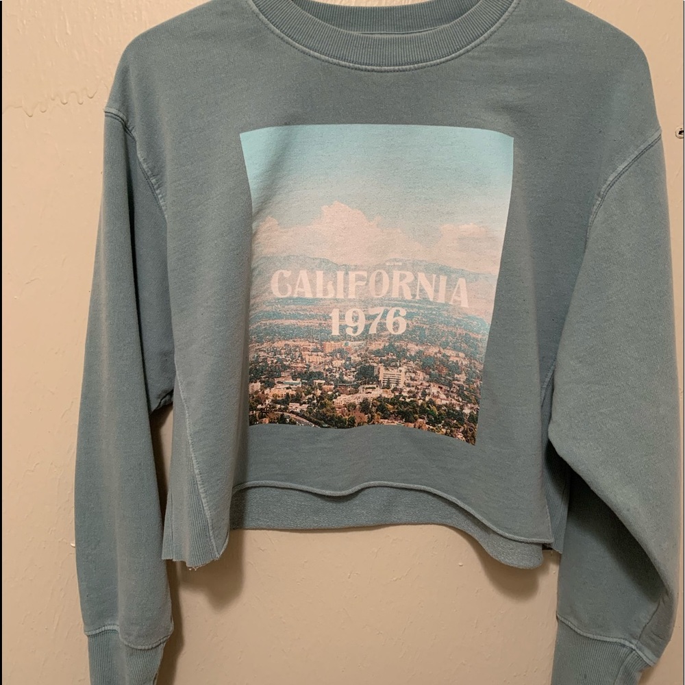 Vintage washed blue California sweatshirt